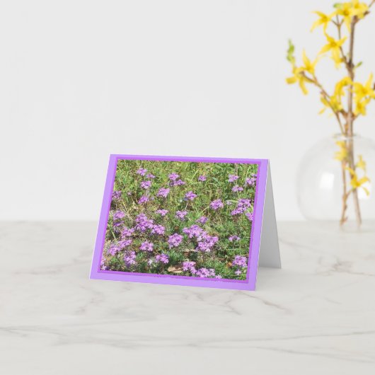 Wild Ijzerkruid BloemenNotecard Kaart (Gele Bloem)