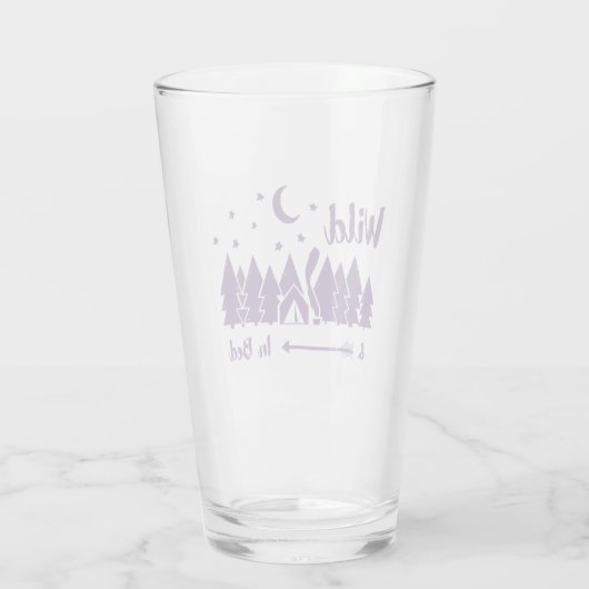 Wild in bed glas (Achterkant)