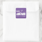 Wild in Bed Vierkante Sticker (Tas)