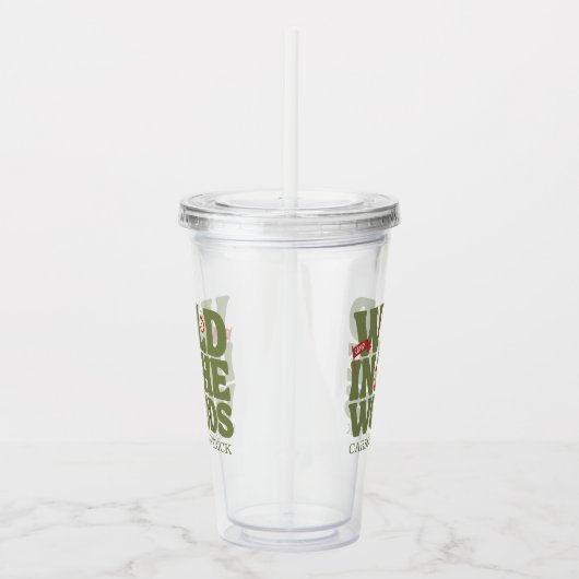 Wild in de Bossen Verjaardag van de kinderen Acryl Drinkbeker (Rechts)