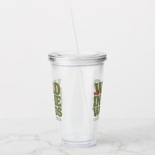 Wild in de Bossen Verjaardag van de kinderen Acryl Drinkbeker (Links)