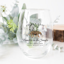 Wild in de liefde | Laatste ruzie in het Oerwoud Wijnglas Zonder Voet