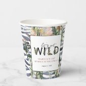 Wild in de liefde | Oerwoud Vrijgezellenfeest Papieren Bekers (Achterkant)