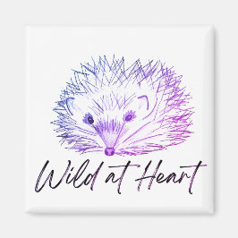 Wild in hart egel tekening magneet