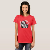 Wild in hart met aangepaste naam V011 T-shirt (Voorkant volledig)