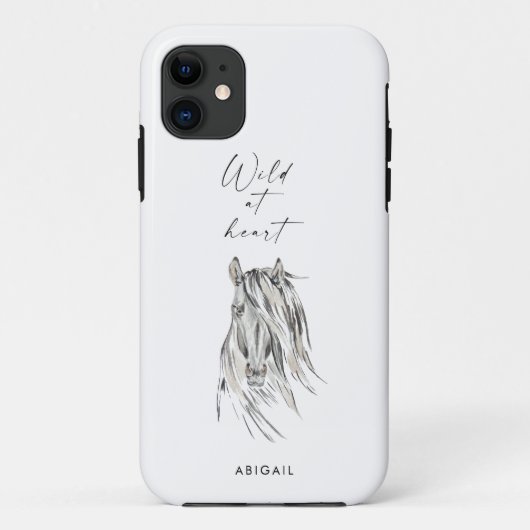 Wild in Heart Custom Horse Case-Mate iPhone Case (Achterkant)