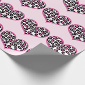 Wild in Heart Leopard Print Cadeaupapier (Hoek)