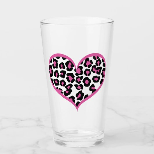 Wild in Heart Leopard Print Glas (Voorkant)