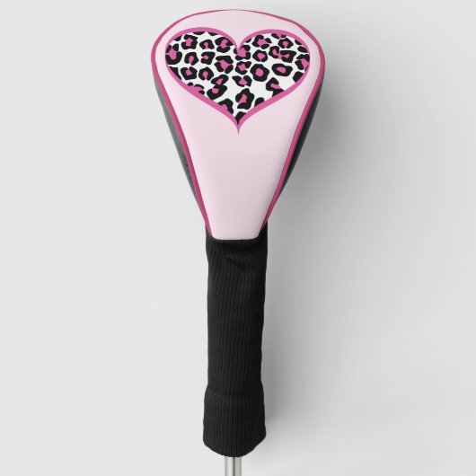 Wild in Heart Leopard Print Golfheadcover (Voorkant)