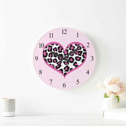 Wild in Heart Leopard Print Grote Klok (Huis)