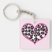 Wild in Heart Leopard Print Sleutelhanger (voorkant)
