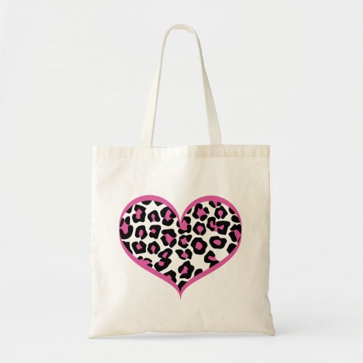 Wild in Heart Leopard Print Tote Bag (Voorkant)