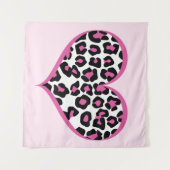 Wild in Heart Leopard Print Wandkleed (Voorkant (horizontaal))