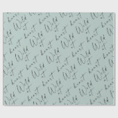 Wild in Heart Light Sage Wrapping Paper Cadeaupapier (Vlak)