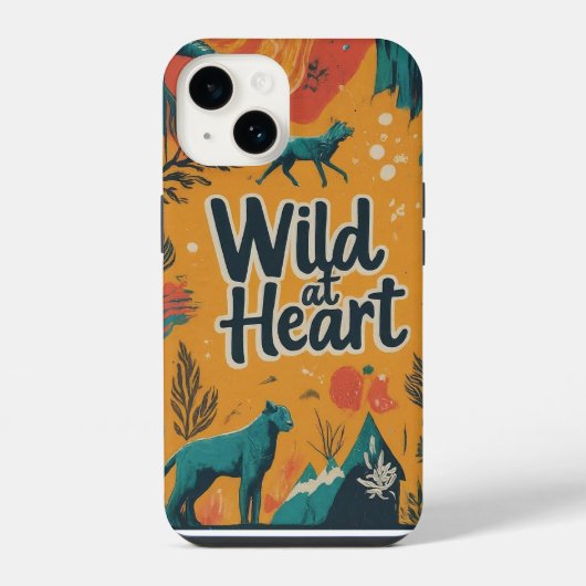 Wild in het hart iPhone hoesje (Achterkant)