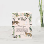 Wild in Love | Jungle Bruiloft Borrel Bedankkaart (Voorkant)