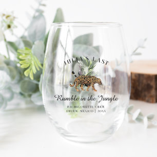 Wild In Love Laatste Rumble in de Jungle Wijnglas Zonder Voet