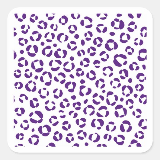 Wild in Violet Vierkante Sticker (Voorkant)