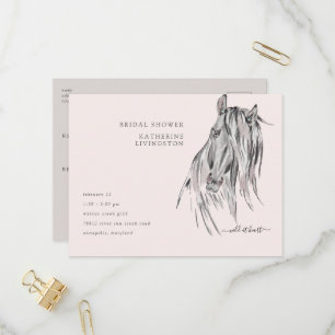 Wild in Waterverf-Vrijgezellenfeest van het hart Uitnodiging Briefkaart