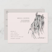 Wild in Waterverf-Vrijgezellenfeest van het hart Uitnodiging Briefkaart (Voorkant / Achterkant)