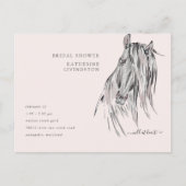 Wild in Waterverf-Vrijgezellenfeest van het hart Uitnodiging Briefkaart (Voorkant)