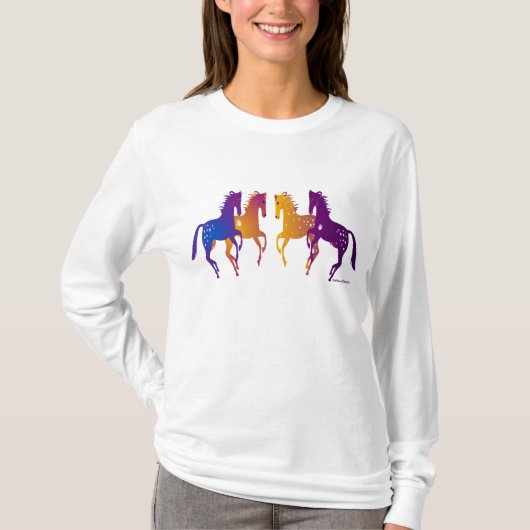 Wild Indian Ponies Dames AA Hoody Long Hoeve (Voorkant)