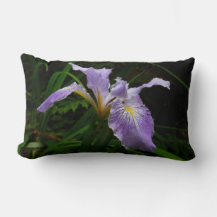 Wild Iris Flower Paars Floral Kussen