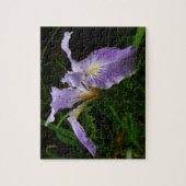Wild Iris Flower Paars Floral Legpuzzel (Verticaal)