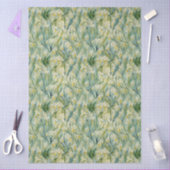 Wild Iris Ivoor Groen Geel Weefsel Papier (Craft)