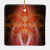 Wild Iris Keramisch Ornament (Achterkant)