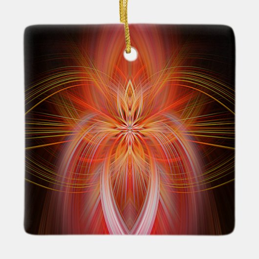 Wild Iris Keramisch Ornament (Voorkant)