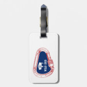 Wild Iris tijdens het beklimmen Carabiner Bagagelabel (Achterkant verticaal)