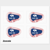 Wild Iris tijdens het beklimmen Carabiner Rechthoekige Sticker (Vel)