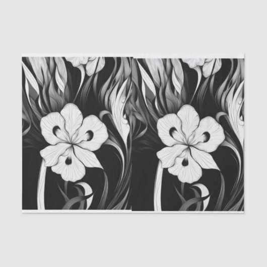 Wild Iris Tissue papier voor het inpakken (Voorkant)