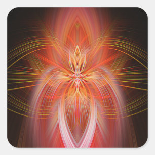 Wild Iris Vierkante Sticker