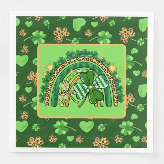 Wild Irish Rainbows  Paper Dinner Napkins Servet (Voorkant)