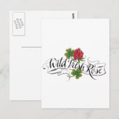 Wild Irish Roos Briefkaart (Voorkant / Achterkant)