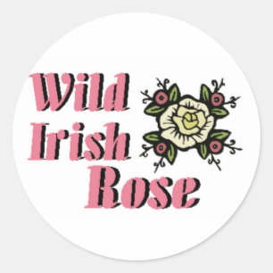Wild Irish Roos Ronde Sticker