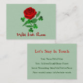 Wild Irish Roos Visitekaartje (Voorkant / Achterkant)
