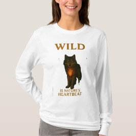 Wild is de hartslag van natuur t-shirt