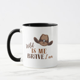 WILD IS ME BRAVE Ik ben twee-tonige koffie Mok