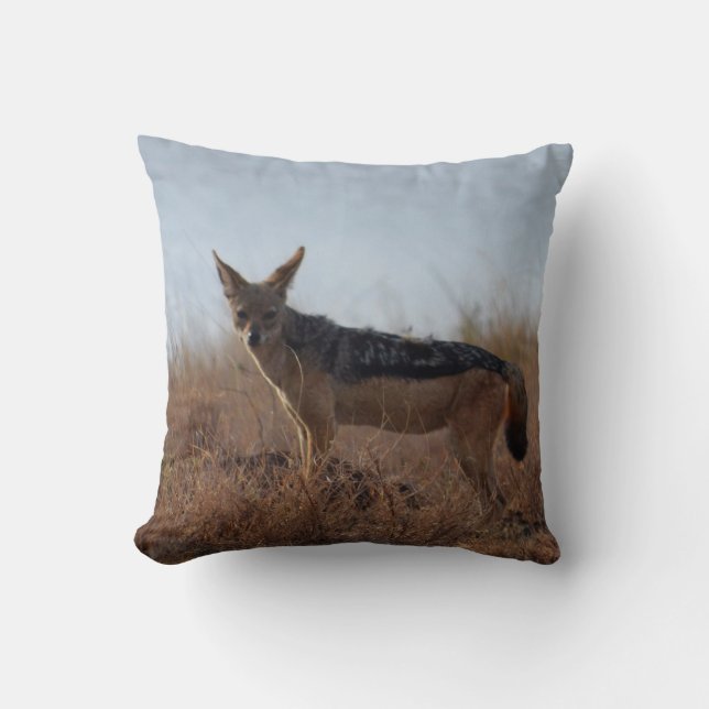 Wild Jackal-Sierkussen Kussen (Voorkant)