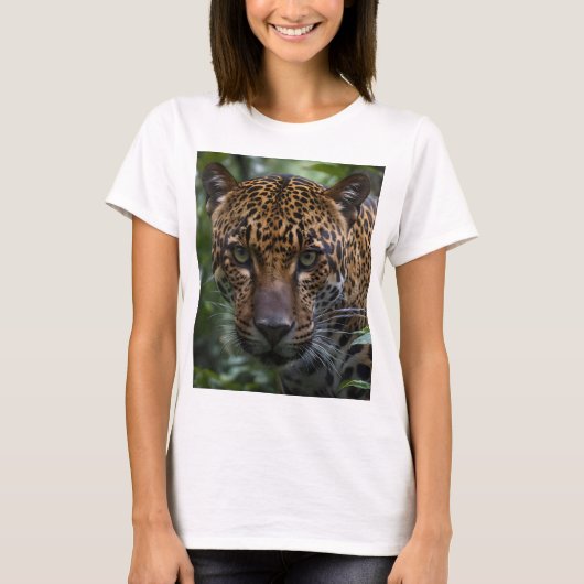 Wild Jaguar Deep In The Forest, T-shirt (Voorkant)