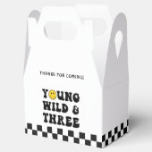 Wild jong en drie jongen 3e verjaardag bedankdoosjes (Geopend)