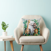 Wild Jungle Animals Pillow – Wild Little Dreamer Kussen (Stoel)