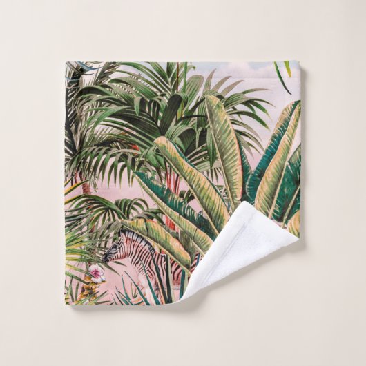 Wild jungle paradise bad handdoek (Wasdoekje)