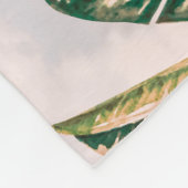 Wild jungle paradise fleece deken (Hoek)