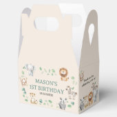 Wild Jungle Safari Animals Birthday Bedankdoosjes (Geopend)