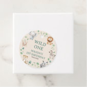 Wild Jungle Safari Animals Birthday Bedankjes Labels (In situ)