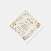 Wild Jungle Safari Animals Birthday Servet (Hoek)